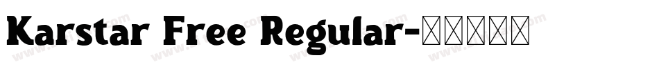 Karstar Free Regular字体转换